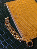Everyday Phone Pouch - Yellow Crocodile - Ascot Shoes