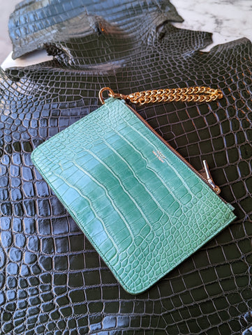 Everyday Phone Pouch - Green Crocodile