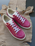 Ascot Sneakers - Pink Crocodile - Ascot Shoes