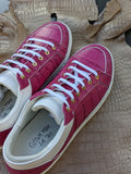 Ascot Sneakers - Pink Crocodile - Ascot Shoes