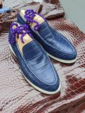 Ascot Cannes - Blue Crocodile - Ascot Shoes