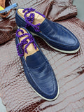 Ascot Cannes - Blue Crocodile - Ascot Shoes