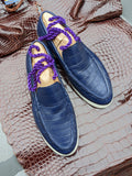 Ascot Cannes - Blue Crocodile - Ascot Shoes