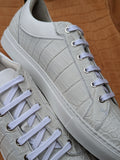 Ascot Sneakers - White Crocodile - Ascot Shoes