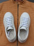 Ascot Sneakers - White Crocodile - Ascot Shoes