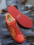 Ascot Sneakers - Red Python - Ascot Shoes