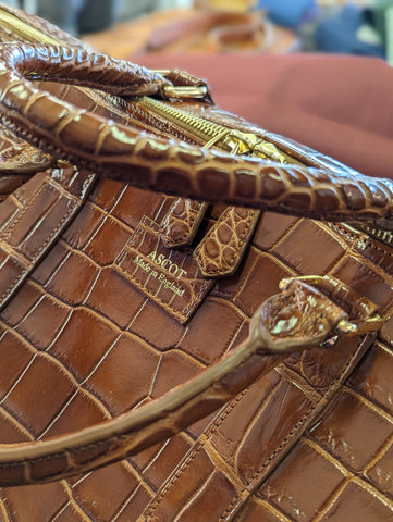 Duffel Bag - Cognac Crocodile 60 cm