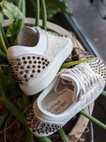Ascot Sneakers - Himalayan Crocodile with Studs - Ascot Shoes
