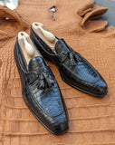 Ascot Siena - Black Crocodile - Ascot Shoes