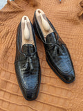 Ascot Siena - Black Crocodile - Ascot Shoes