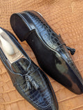 Ascot Siena - Black Crocodile - Ascot Shoes