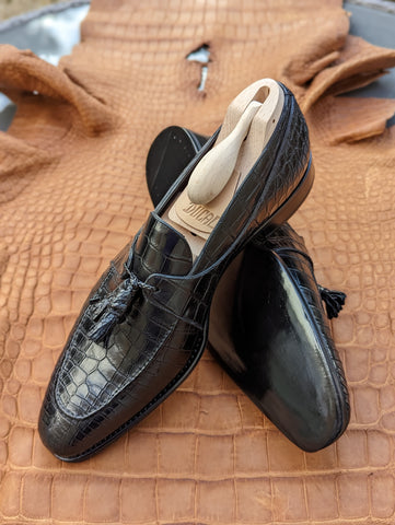 Ascot Siena - Black Crocodile