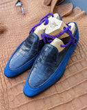 Ascot Forli - Blue Combination. - Ascot Shoes