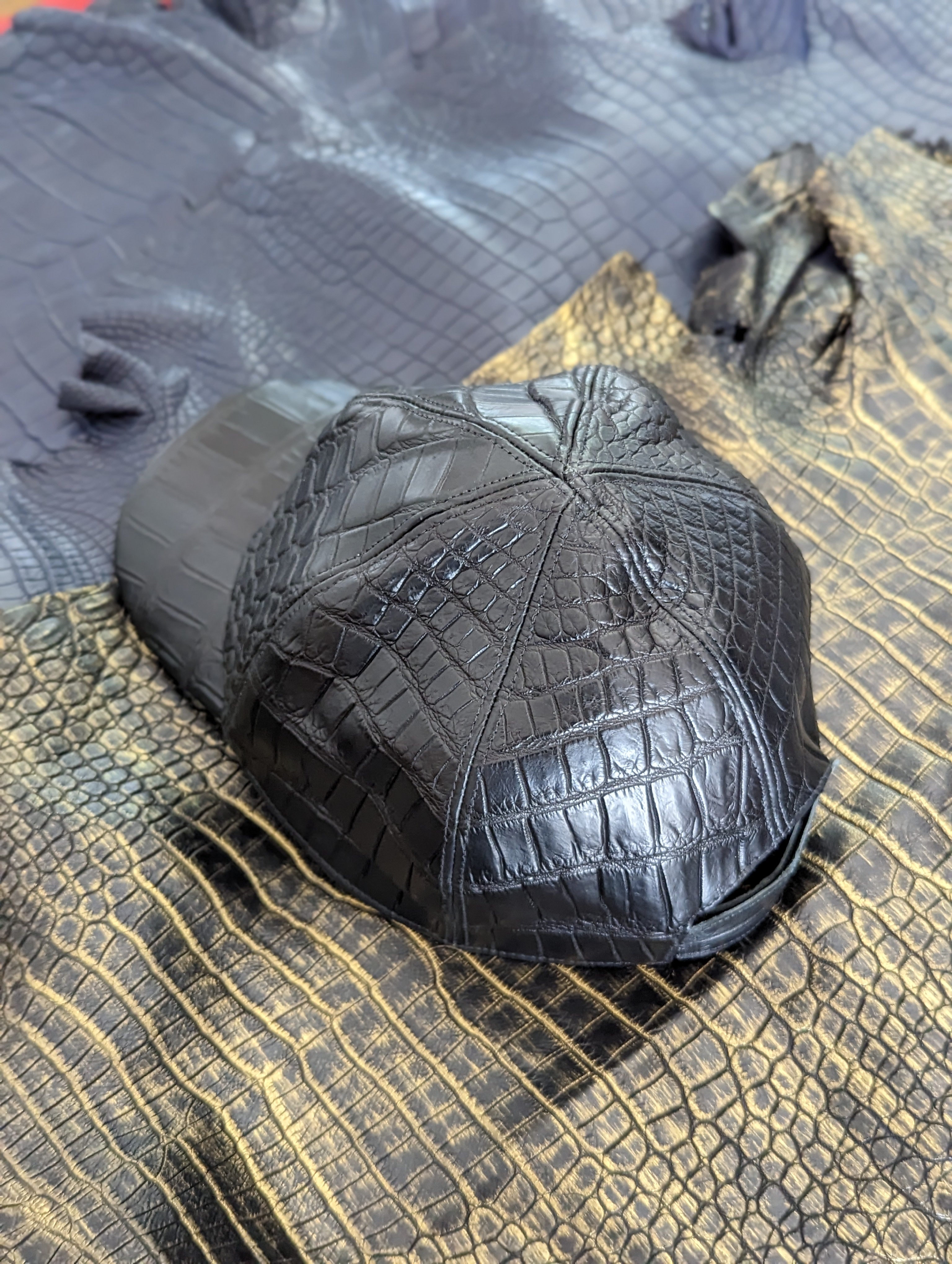 Bespoke Crocodile Cap - Ascot Shoes