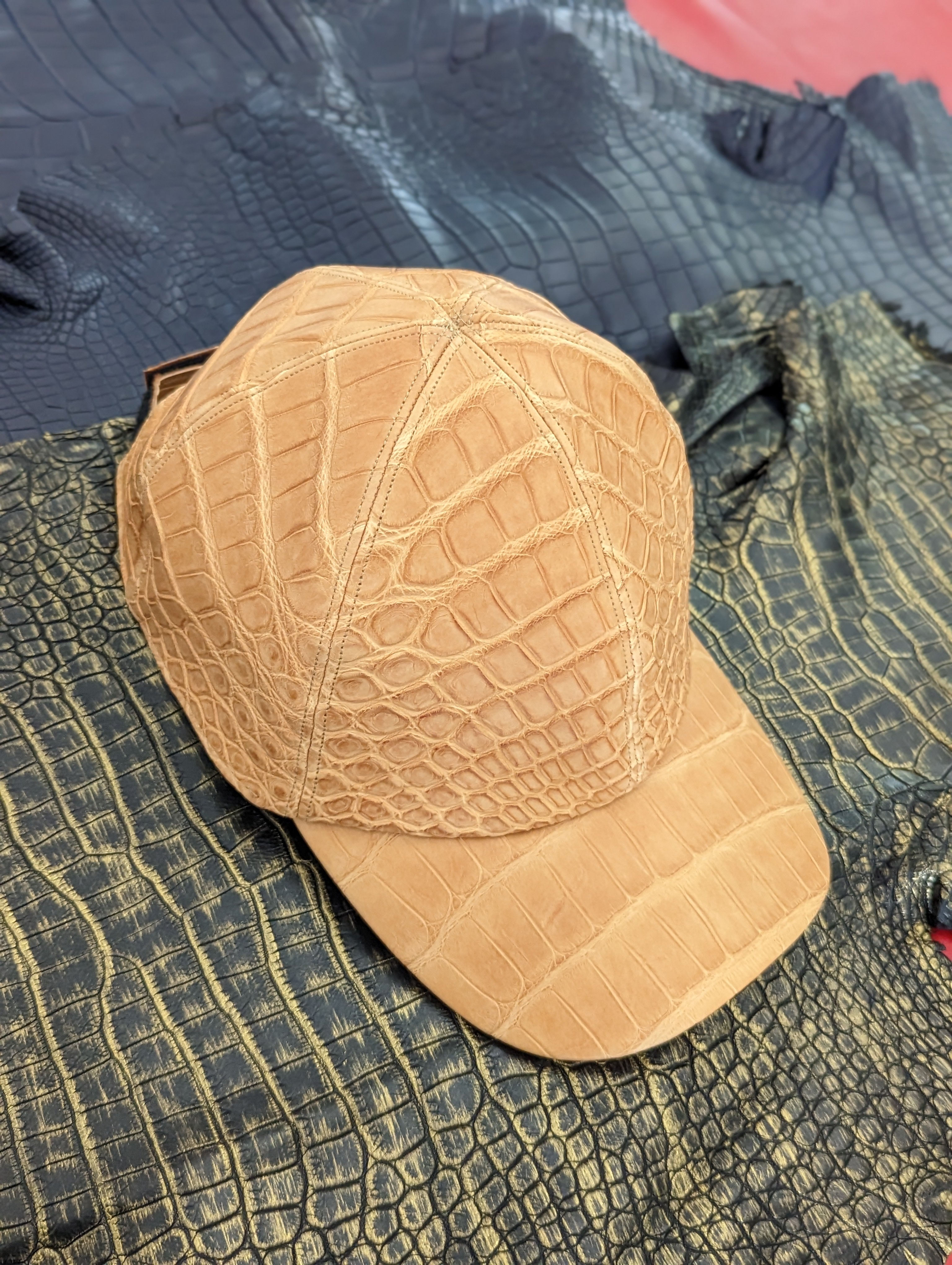 Bespoke Crocodile Cap - Ascot Shoes