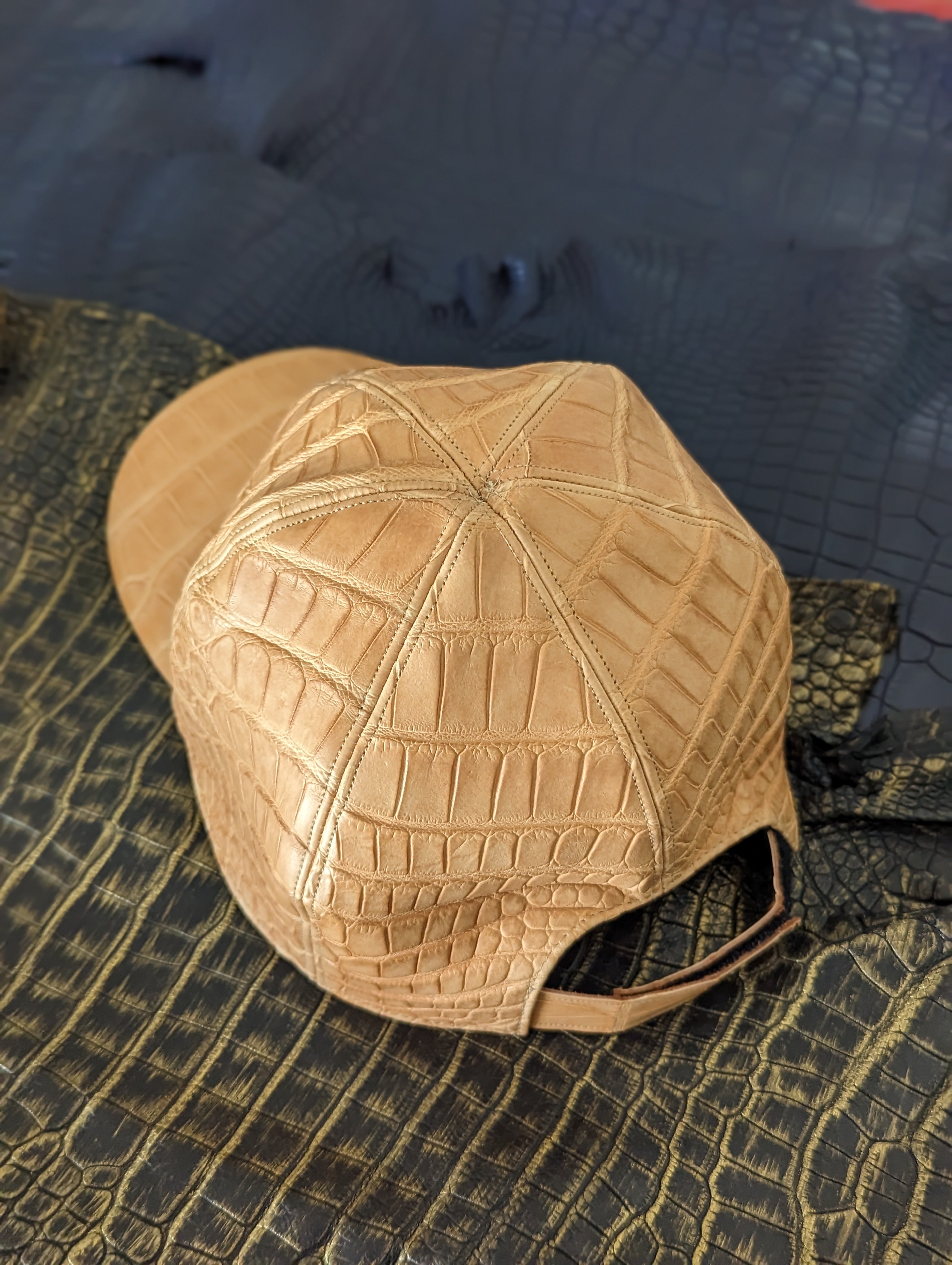 Bespoke Crocodile Cap - Ascot Shoes