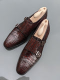 Ascot Catania - Brown Crocodile - Ascot Shoes