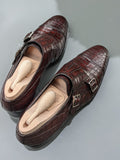 Ascot Catania - Brown Crocodile - Ascot Shoes