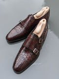 Ascot Catania - Brown Crocodile - Ascot Shoes