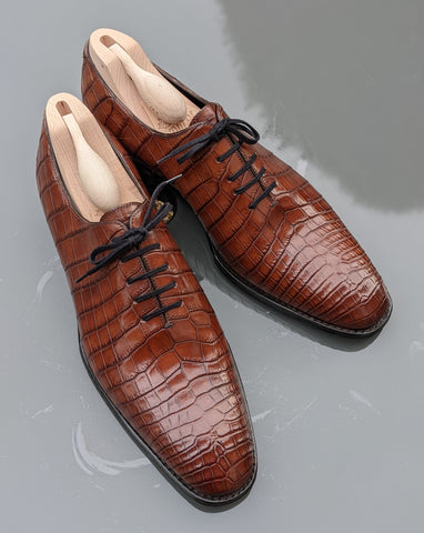 Ascot Pisa - Cognac Crocodile