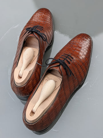 Ascot Pisa - Cognac Crocodile