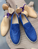 Ascot Cannes - Blue Ostrich - Ascot Shoes