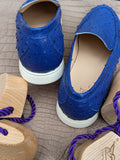 Ascot Cannes - Blue Ostrich - Ascot Shoes