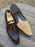 Custom Invoice: Brown Crocodile Loafers for Gary - Ascot Shoes