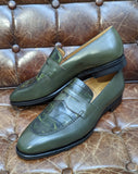 Ascot Sinatra - Camouflage Crocodile & Olive Calf, UK 11 - Ascot Shoes