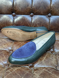 Belgian Loafer - Olivedeer & Purple suede, UK 9.5 - Ascot Shoes