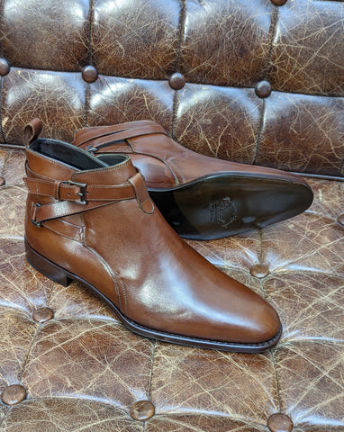 Ducal Jodphur Boots - Tan Calf, UK 10