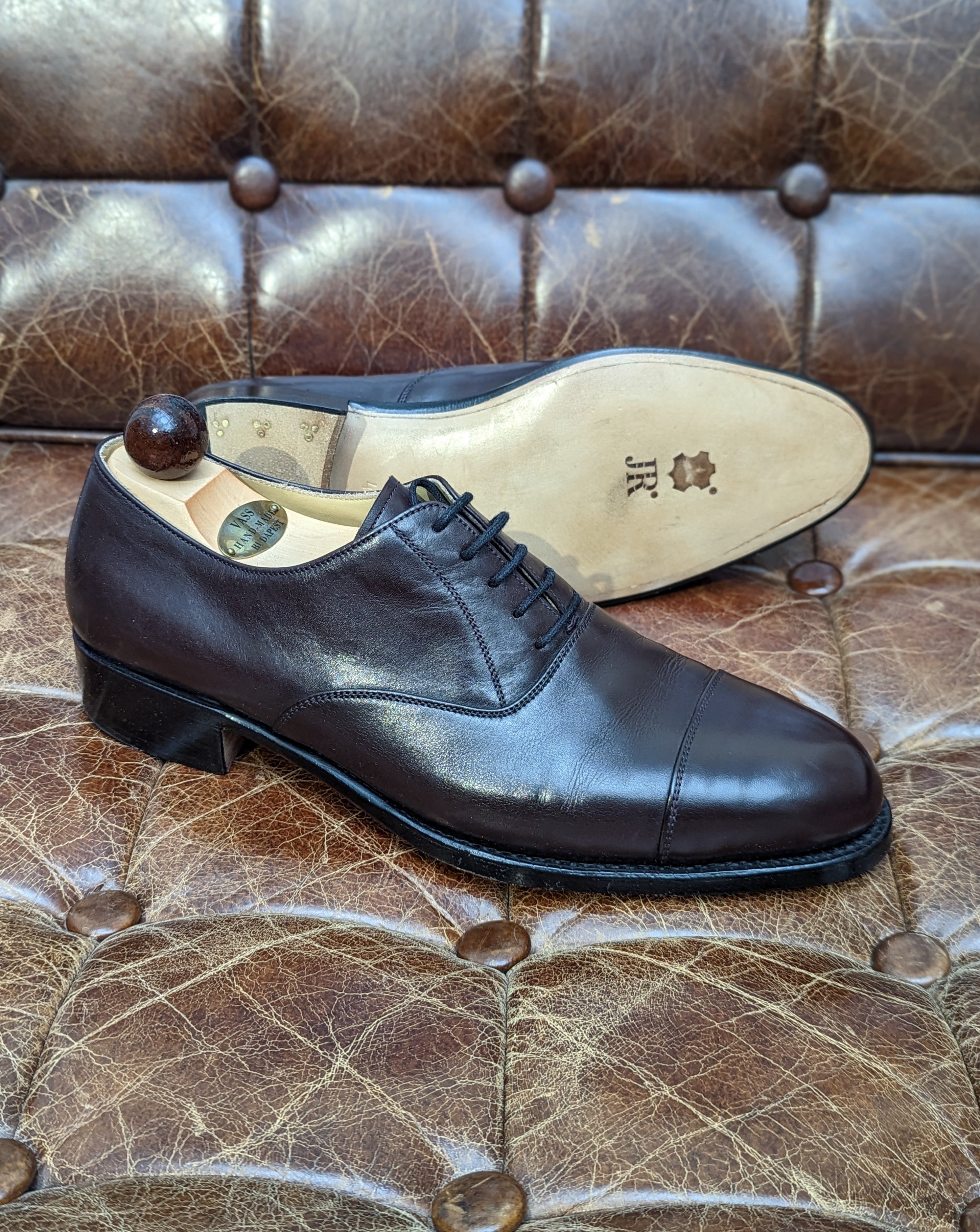 Vass Oxford - Burgundy Calf, UK 5 - Ascot Shoes