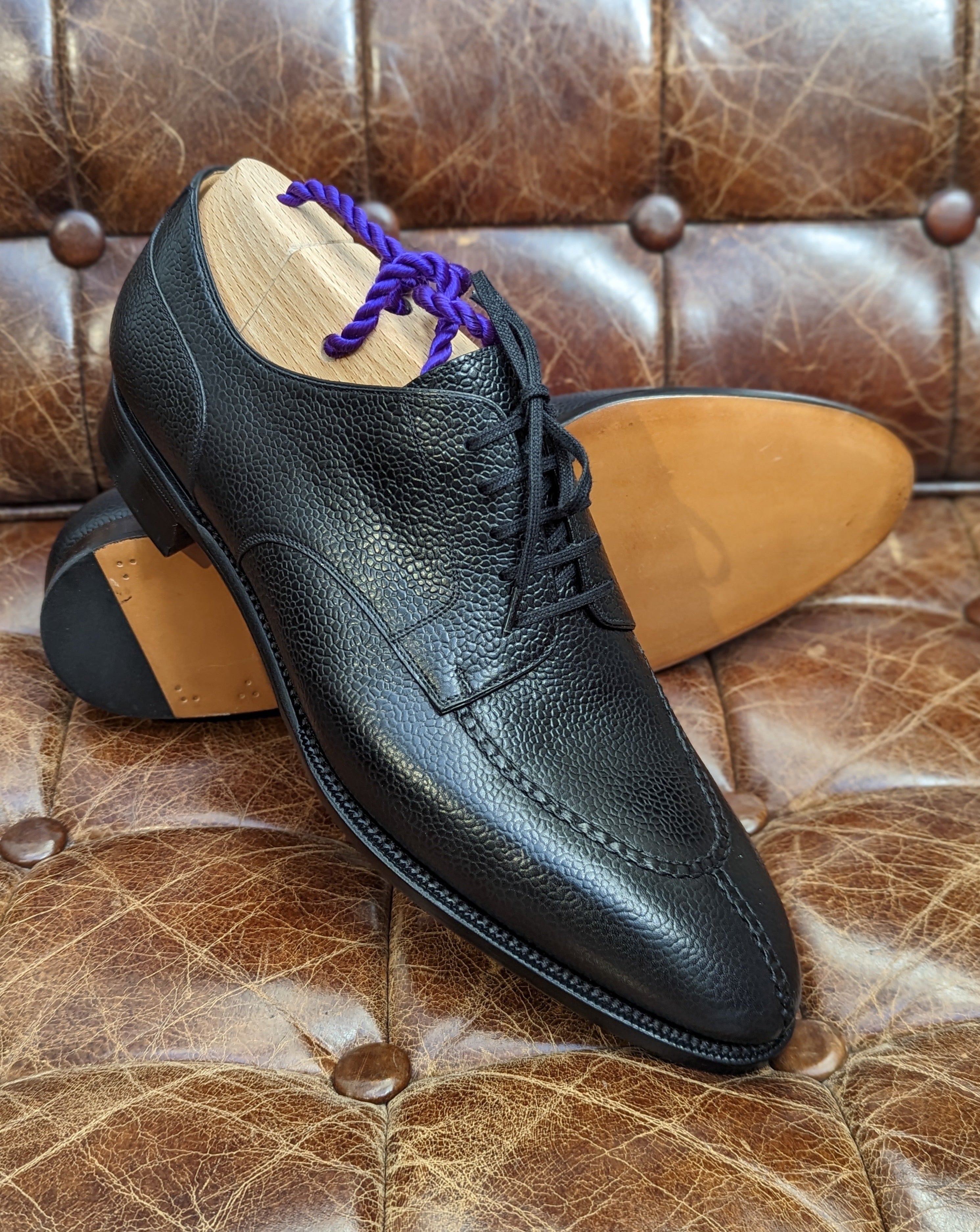 Ascot Kaan - Black Grain, UK 10.5 - Ascot Shoes