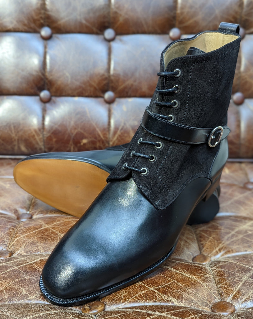 Ascot Tall Boot - Black Combination, UK 8 - Ascot Shoes