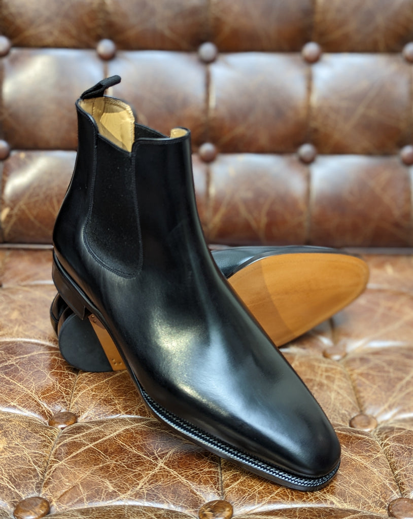 Ascot Chelsea Boots - Black Calf, UK 8 - Ascot Shoes