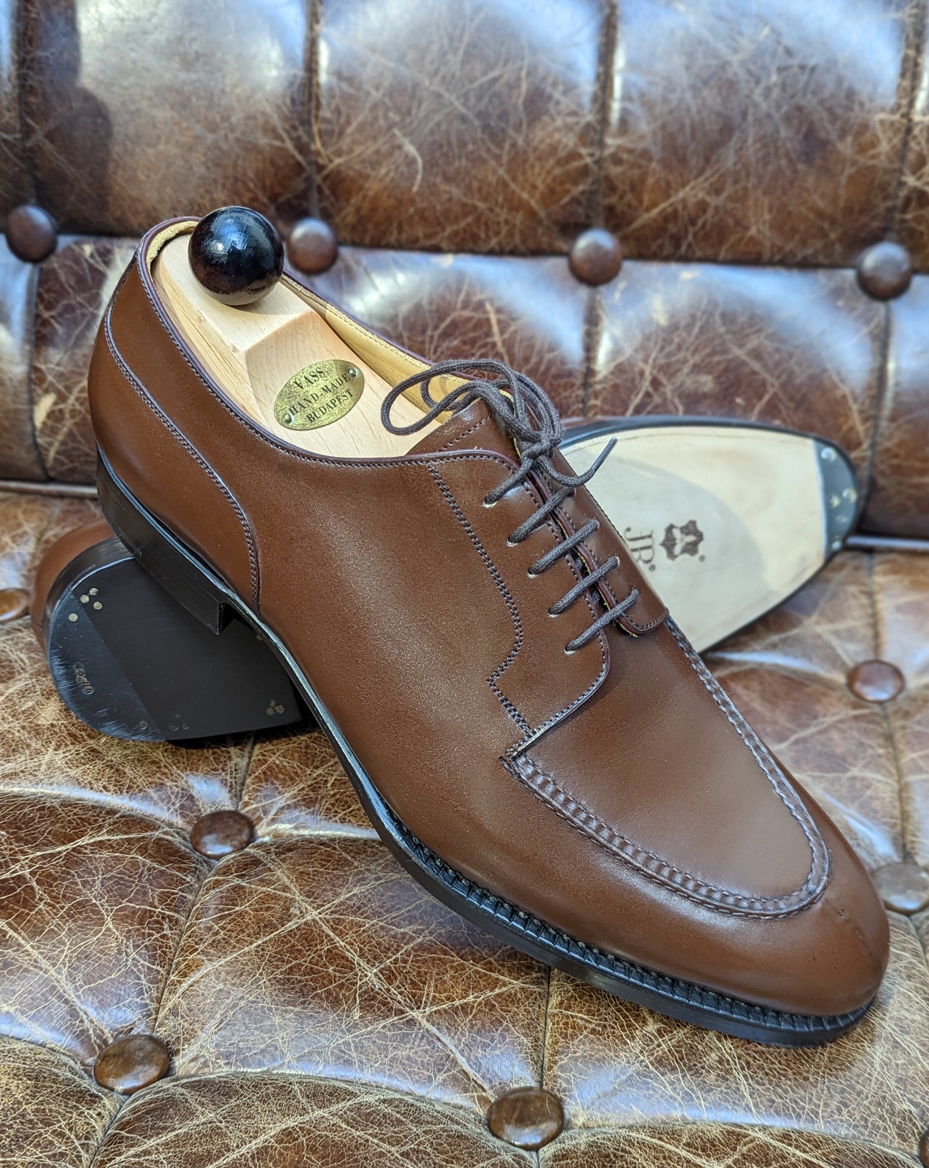 Ascot Kaan - Antique Cognac Calf, UK 11, F last - Ascot Shoes