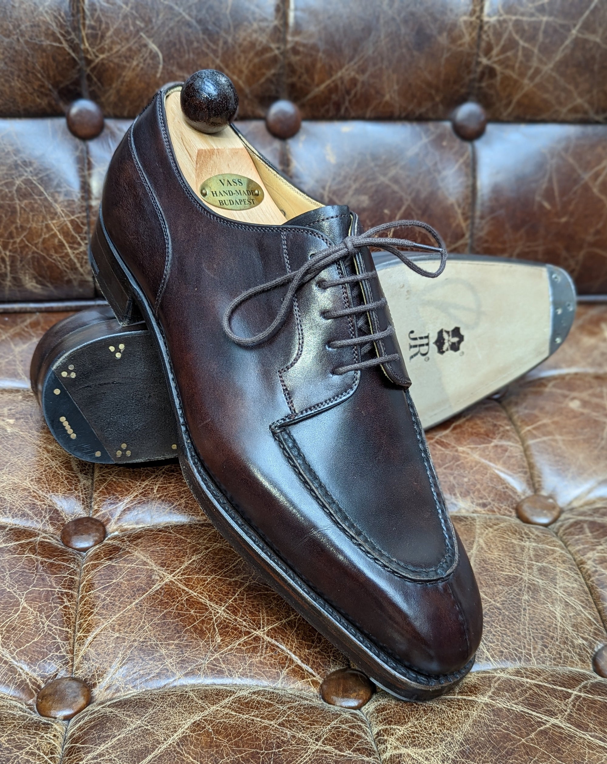 Ascot Kaan - Brown Museum Calf, UK 8.5, U last - Ascot Shoes