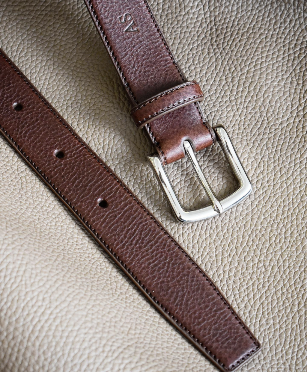 Bespoke Belt - Calf & Togo Leather - Ascot Shoes