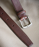 Bespoke Belt - Calf & Togo Leather - Ascot Shoes