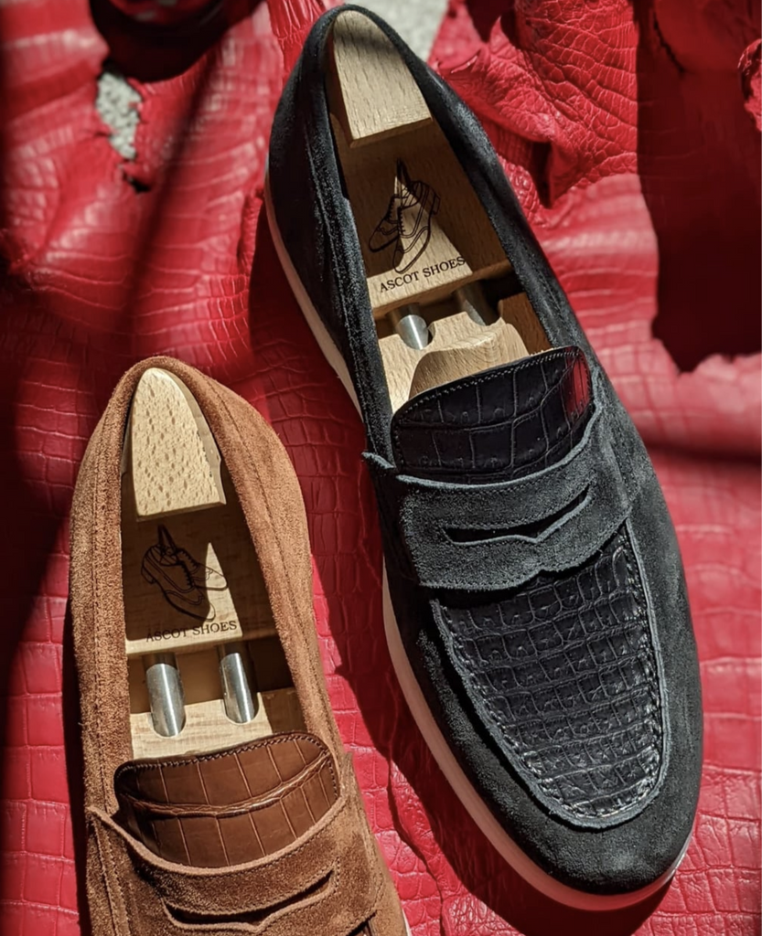Rita Invoice. Cannes New Loafer Croc Black - Ascot Shoes